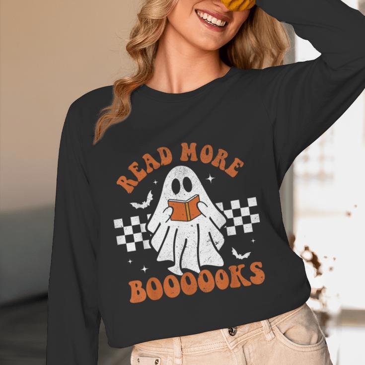 Read More Books Cute Ghost Reading Book Teacher Halloween Women Long Sleeve T-Shirt, novelty gifts, funny gifts Read More Books Cute Ghost Reading Book Teacher Halloween Women Long Sleeve T-Shirt, novelty gifts, funny gifts