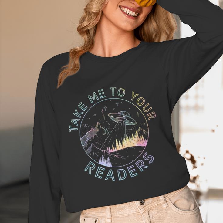 Take Reading English Teacher Library Alien Space T-S Tie Dye Women Long Sleeve T-Shirt, novelty gifts, funny gifts Take Reading English Teacher Library Alien Space T-S Tie Dye Women Long Sleeve T-Shirt, novelty gifts, funny gifts