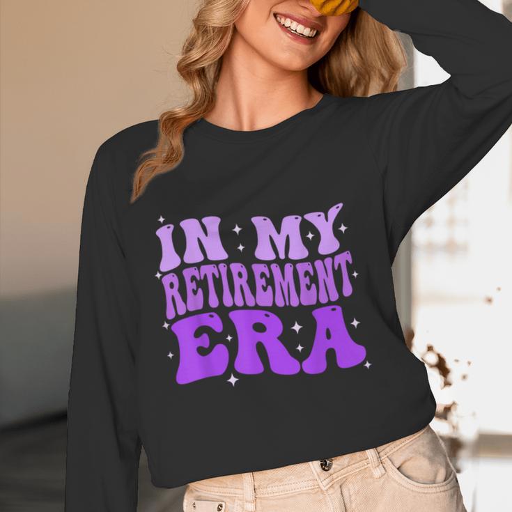 In My Retirement Era Groovy Retired Teacher 2025 Women Women Long Sleeve T-Shirt, novelty gifts, funny gifts In My Retirement Era Groovy Retired Teacher 2025 Women Women Long Sleeve T-Shirt, novelty gifts, funny gifts