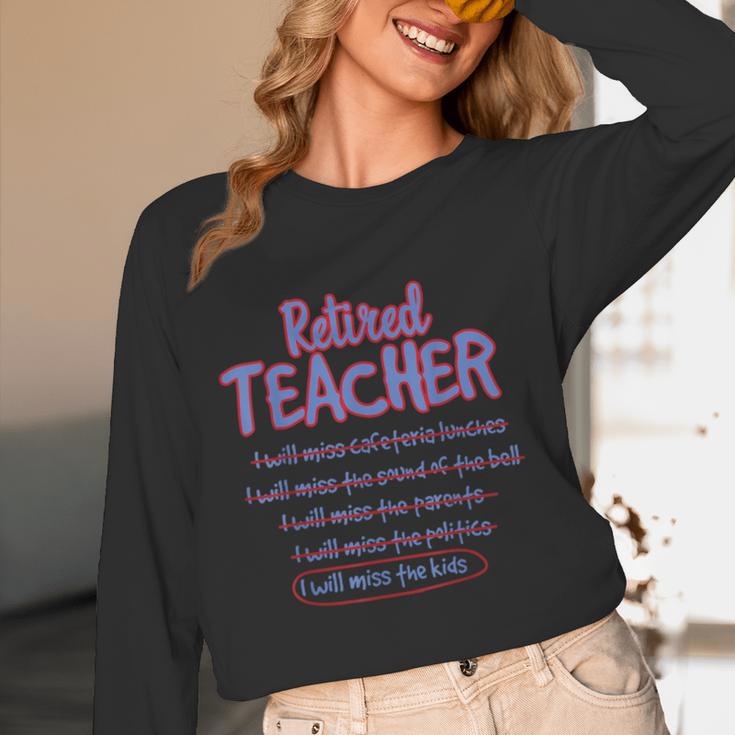 Retiring Teacher Tshirt For Retired Teachers For Men Women Women Long Sleeve T-Shirt, novelty gifts, funny gifts Retiring Teacher Tshirt For Retired Teachers For Men Women Women Long Sleeve T-Shirt, novelty gifts, funny gifts