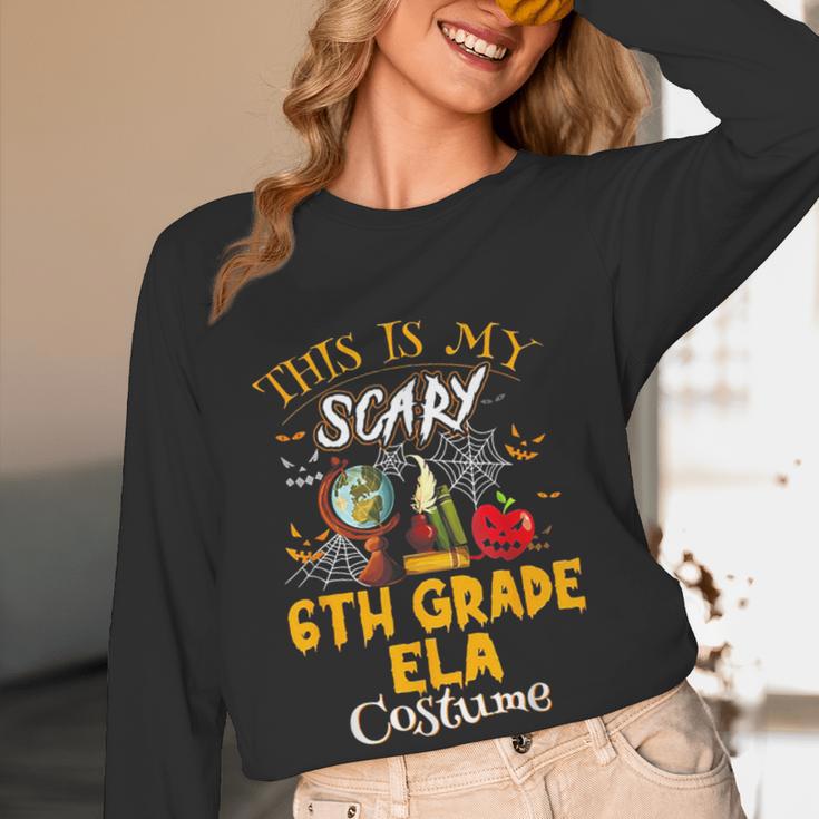 This Is My Scary 6th Grade ELA Costume Teacher Men Women Women Long Sleeve T-Shirt, novelty gifts, funny gifts This Is My Scary 6th Grade ELA Costume Teacher Men Women Women Long Sleeve T-Shirt, novelty gifts, funny gifts