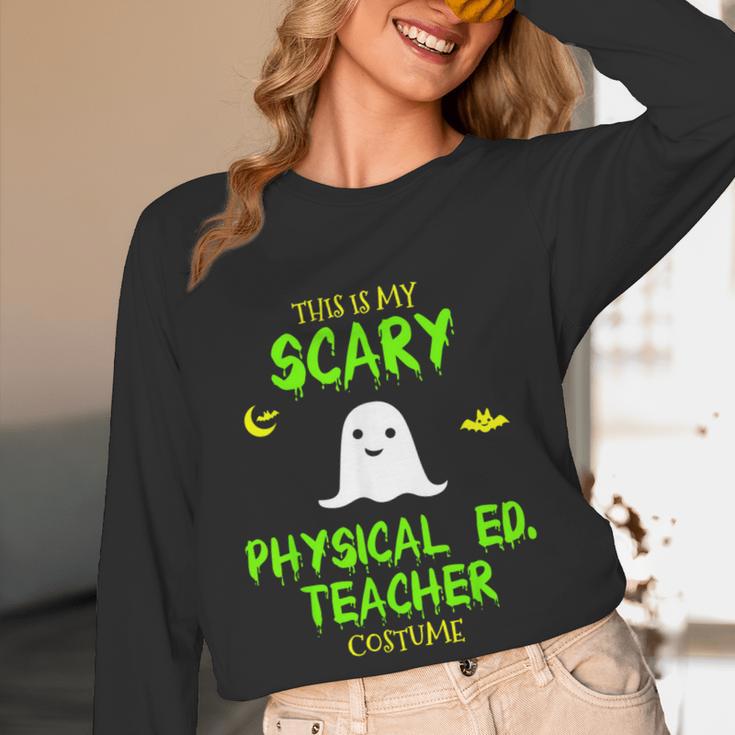 Scary Physical Education Ed Teacher Costume Halloween Easy Women Long Sleeve T-Shirt, novelty gifts, funny gifts Scary Physical Education Ed Teacher Costume Halloween Easy Women Long Sleeve T-Shirt, novelty gifts, funny gifts