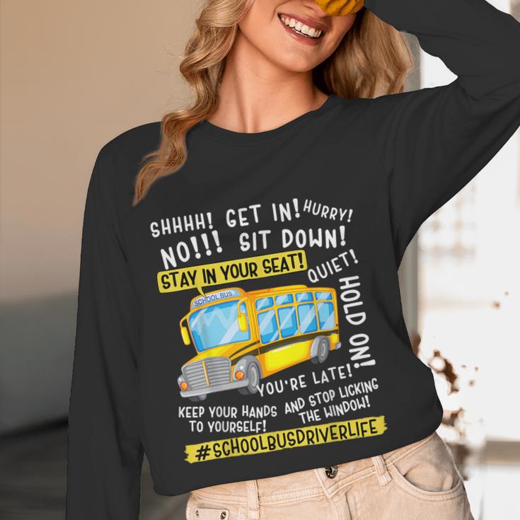 School Bus Driver Life Last Day Of School Teacher Kids Women Long Sleeve T-Shirt, novelty gifts, funny gifts