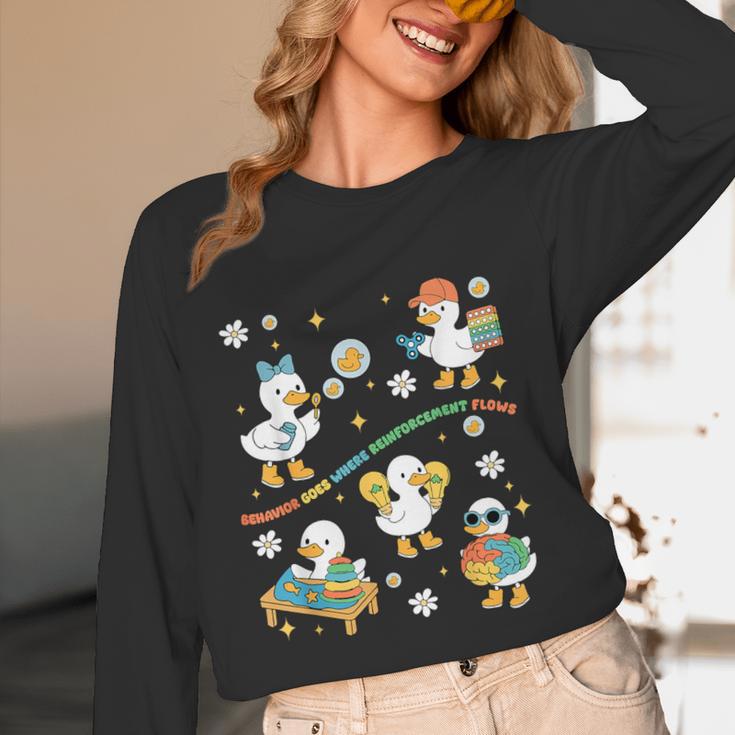 Silly Goose Behavior Analyst RBT ABA Therapy SPED Teacher Women Long Sleeve T-Shirt, novelty gifts, funny gifts Silly Goose Behavior Analyst RBT ABA Therapy SPED Teacher Women Long Sleeve T-Shirt, novelty gifts, funny gifts