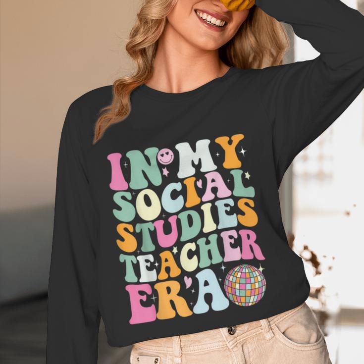 In My Social Studies Teacher Era Cute Social Studies Teacher Women Long Sleeve T-Shirt, novelty gifts, funny gifts