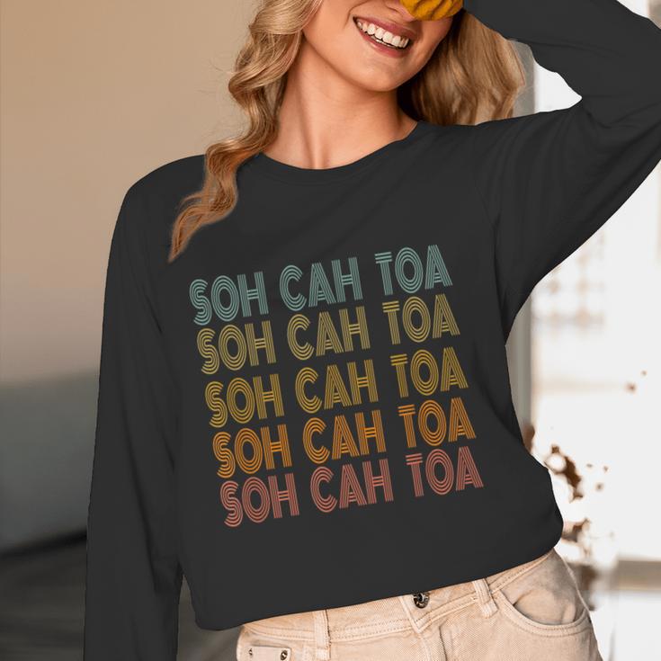 SOH CAH TOA SOHCAHTOA Trigonometry Math Parody Teacher Men Women Kids Women Long Sleeve T-Shirt, novelty gifts, funny gifts