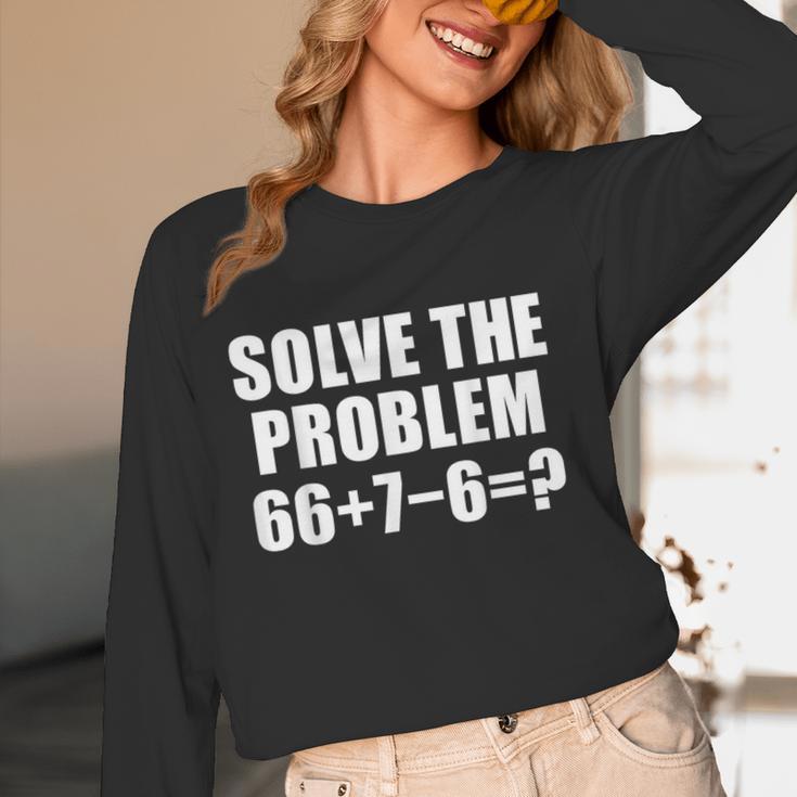 Solve The Problem 67 Meme Six Seven Elementary Math Teacher Women Long Sleeve T-Shirt, novelty gifts, funny gifts Solve The Problem 67 Meme Six Seven Elementary Math Teacher Women Long Sleeve T-Shirt, novelty gifts, funny gifts