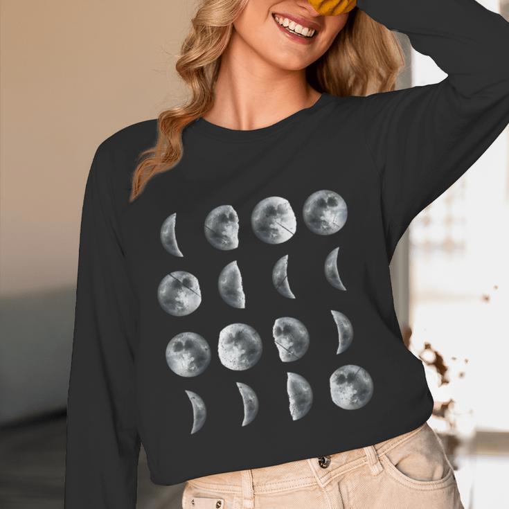 Space Science Student Teacher Leonard Moon Phases Men Women Kids Women Long Sleeve T-Shirt, novelty gifts, funny gifts