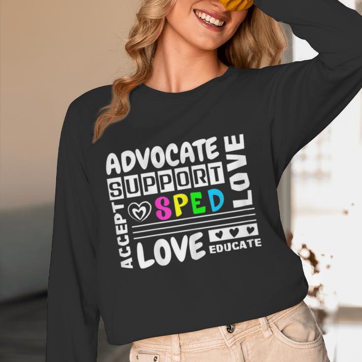Special Education Advocate Love Support SPED Teacher Women Long Sleeve T-Shirt, novelty gifts, funny gifts Special Education Advocate Love Support SPED Teacher Women Long Sleeve T-Shirt, novelty gifts, funny gifts