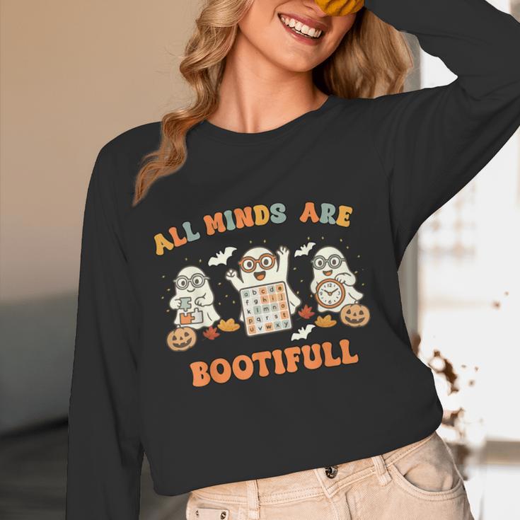 Special Education All Minds SPED Teacher Ghost Halloween Women Long Sleeve T-Shirt, novelty gifts, funny gifts Special Education All Minds SPED Teacher Ghost Halloween Women Long Sleeve T-Shirt, novelty gifts, funny gifts