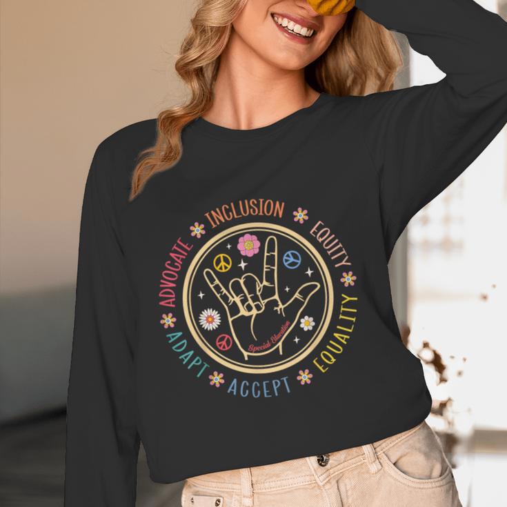Special Education SPED Teacher IEP Advocate Inclusion Autism Women Long Sleeve T-Shirt, novelty gifts, funny gifts