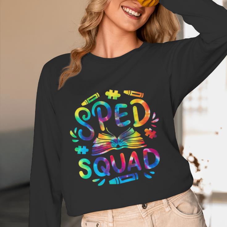 Special Education Teacher Sped Squad SPED Teacher Tie Dye Women Long Sleeve T-Shirt, novelty gifts, funny gifts Special Education Teacher Sped Squad SPED Teacher Tie Dye Women Long Sleeve T-Shirt, novelty gifts, funny gifts