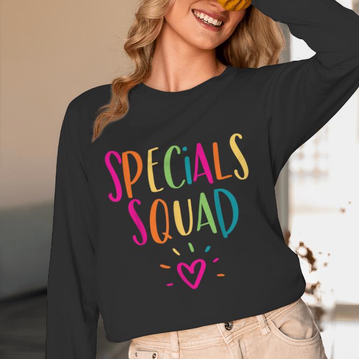 Specials Squad Art Music PE Tech Gym Teacher Team Women Long Sleeve T-Shirt, novelty gifts, funny gifts