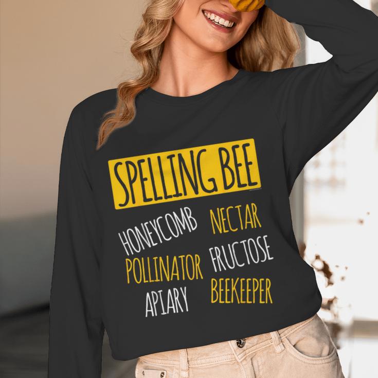 Spelling Bee Halloween Pun Costume Beekeeper Teacher Women Long Sleeve T-Shirt, novelty gifts, funny gifts Spelling Bee Halloween Pun Costume Beekeeper Teacher Women Long Sleeve T-Shirt, novelty gifts, funny gifts