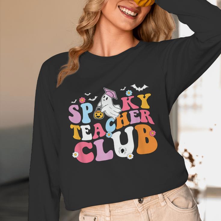 Spooky Teacher Club Halloween Women Long Sleeve T-Shirt, novelty gifts, funny gifts Spooky Teacher Club Halloween Women Long Sleeve T-Shirt, novelty gifts, funny gifts