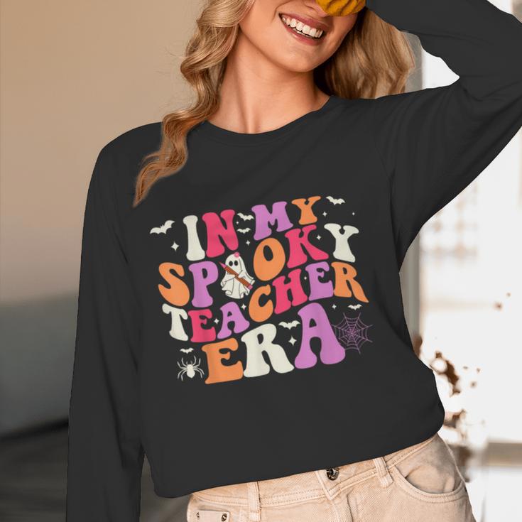 In My Spooky Teacher Era Halloween Teacher Back To School Women Long Sleeve T-Shirt, novelty gifts, funny gifts In My Spooky Teacher Era Halloween Teacher Back To School Women Long Sleeve T-Shirt, novelty gifts, funny gifts