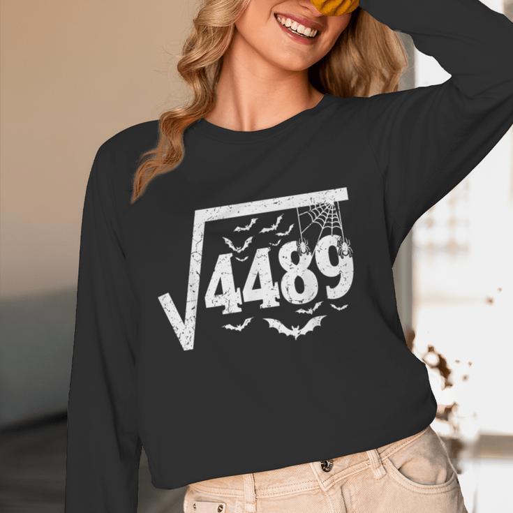 Square Root 4489 Halloween Meme 67 Math Teacher Women Long Sleeve T-Shirt, novelty gifts, funny gifts