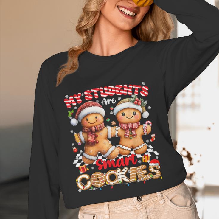 My Student Are Smart Cookies Pjs Christmas Xmas Teacher Women Long Sleeve T-Shirt, novelty gifts, funny gifts My Student Are Smart Cookies Pjs Christmas Xmas Teacher Women Long Sleeve T-Shirt, novelty gifts, funny gifts