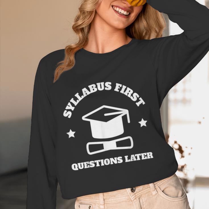 SYLLABUS PROFESSOR TEACHER Women Long Sleeve T-Shirt, novelty gifts, funny gifts SYLLABUS PROFESSOR TEACHER Women Long Sleeve T-Shirt, novelty gifts, funny gifts