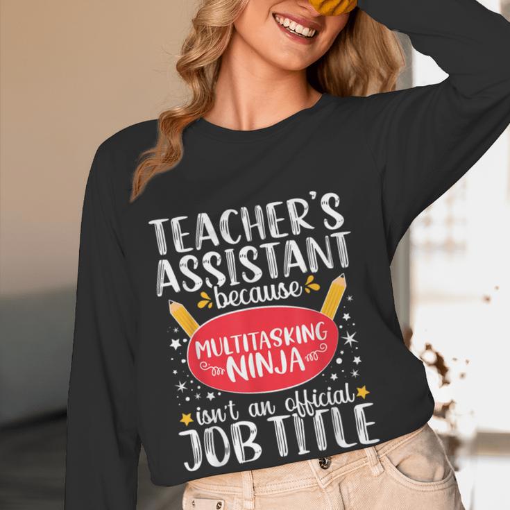 Teacher Assistant Teaching School Ninja Appreciation Women Long Sleeve T-Shirt, novelty gifts, funny gifts Teacher Assistant Teaching School Ninja Appreciation Women Long Sleeve T-Shirt, novelty gifts, funny gifts