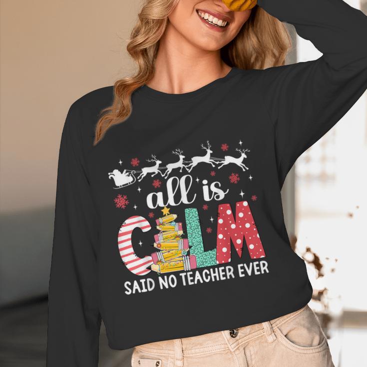 Teacher All Calm Said No Teacher Christmas Pencil Tree Women Long Sleeve T-Shirt, novelty gifts, funny gifts Teacher All Calm Said No Teacher Christmas Pencil Tree Women Long Sleeve T-Shirt, novelty gifts, funny gifts