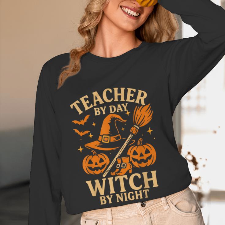 Teacher By Day Witch By Night Halloween Teacher Witch Women Long Sleeve T-Shirt, novelty gifts, funny gifts Teacher By Day Witch By Night Halloween Teacher Witch Women Long Sleeve T-Shirt, novelty gifts, funny gifts