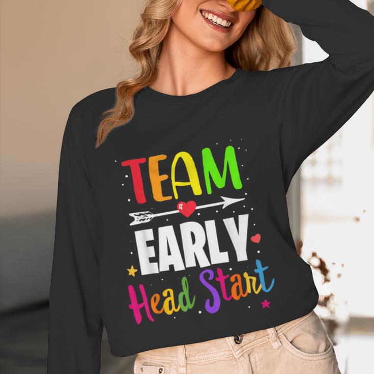Teacher Early Childhood Education Preschool Head Start Crew Women Long Sleeve T-Shirt, novelty gifts, funny gifts