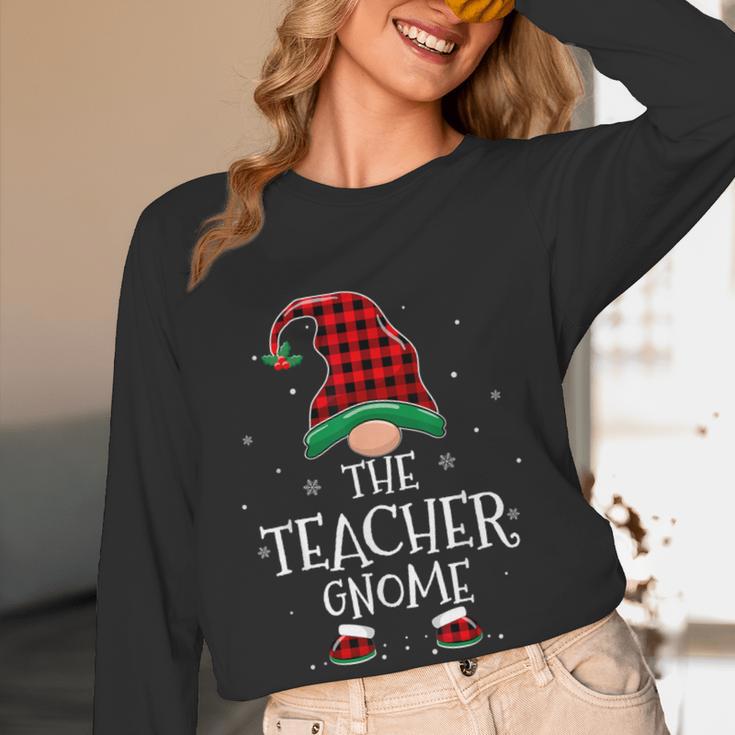 Teacher Gnome Xmas Family Matching Plaid Christmas Gnomes Women Long Sleeve T-Shirt, novelty gifts, funny gifts Teacher Gnome Xmas Family Matching Plaid Christmas Gnomes Women Long Sleeve T-Shirt, novelty gifts, funny gifts