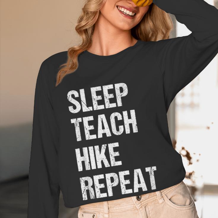 Teacher Hiking Shirt Teaching Hiker T Shirt Women Long Sleeve T-Shirt, novelty gifts, funny gifts Teacher Hiking Shirt Teaching Hiker T Shirt Women Long Sleeve T-Shirt, novelty gifts, funny gifts