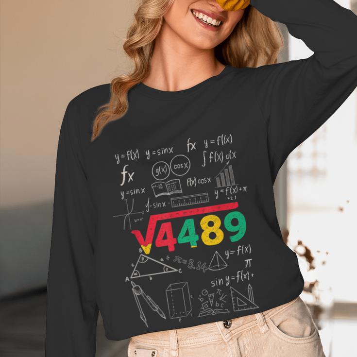 Teacher Math 67 Meme Square Root 4489 Slang Six Seven Women Long Sleeve T-Shirt, novelty gifts, funny gifts