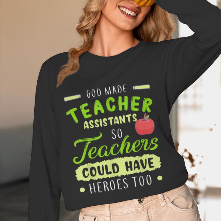 Teacher Teaching Assistant Aide Hero Women Long Sleeve T-Shirt, novelty gifts, funny gifts Teacher Teaching Assistant Aide Hero Women Long Sleeve T-Shirt, novelty gifts, funny gifts
