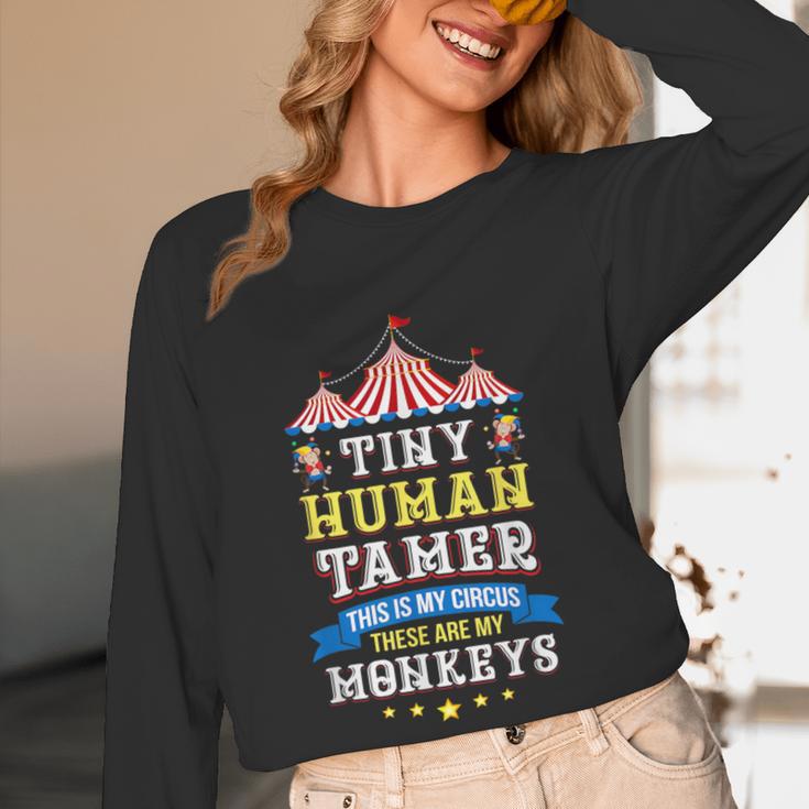 Teacher Tiny Human Tamer This My Circus These Are My Monkeys Women Long Sleeve T-Shirt, novelty gifts, funny gifts Teacher Tiny Human Tamer This My Circus These Are My Monkeys Women Long Sleeve T-Shirt, novelty gifts, funny gifts