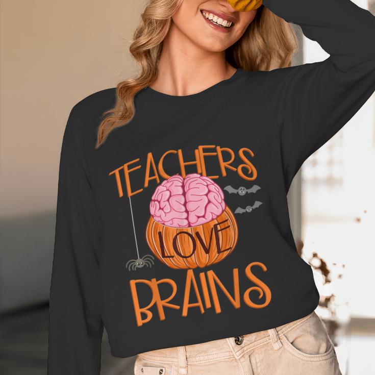 Teachers Love Brains Halloween T-Shirt For Men Women Women Long Sleeve T-Shirt, novelty gifts, funny gifts Teachers Love Brains Halloween T-Shirt For Men Women Women Long Sleeve T-Shirt, novelty gifts, funny gifts