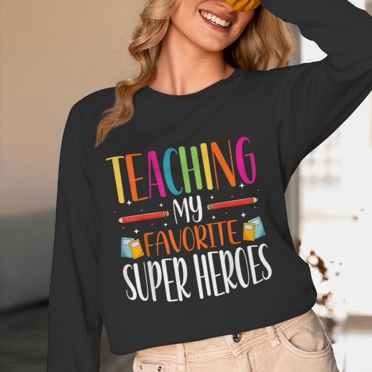 Teaching My Favorite Superheros Men Women SPED Teacher Women Long Sleeve T-Shirt, novelty gifts, funny gifts Teaching My Favorite Superheros Men Women SPED Teacher Women Long Sleeve T-Shirt, novelty gifts, funny gifts
