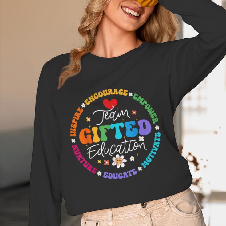 Team Ed Education Teacher Appreciation Back To School Women Long Sleeve T-Shirt, novelty gifts, funny gifts