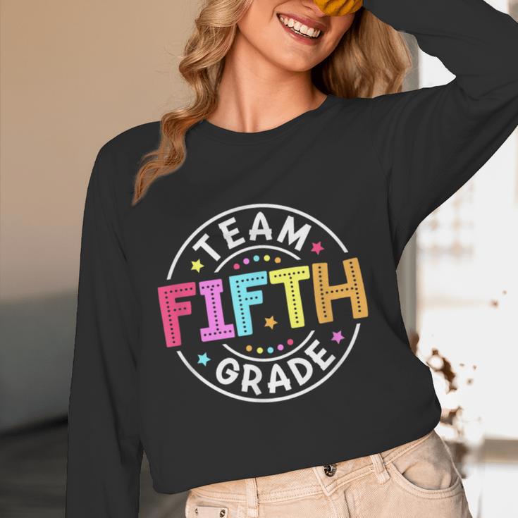 Team Fifth Grade Teacher Back To School 5th Grade Squad Kids Women Long Sleeve T-Shirt, novelty gifts, funny gifts Team Fifth Grade Teacher Back To School 5th Grade Squad Kids Women Long Sleeve T-Shirt, novelty gifts, funny gifts