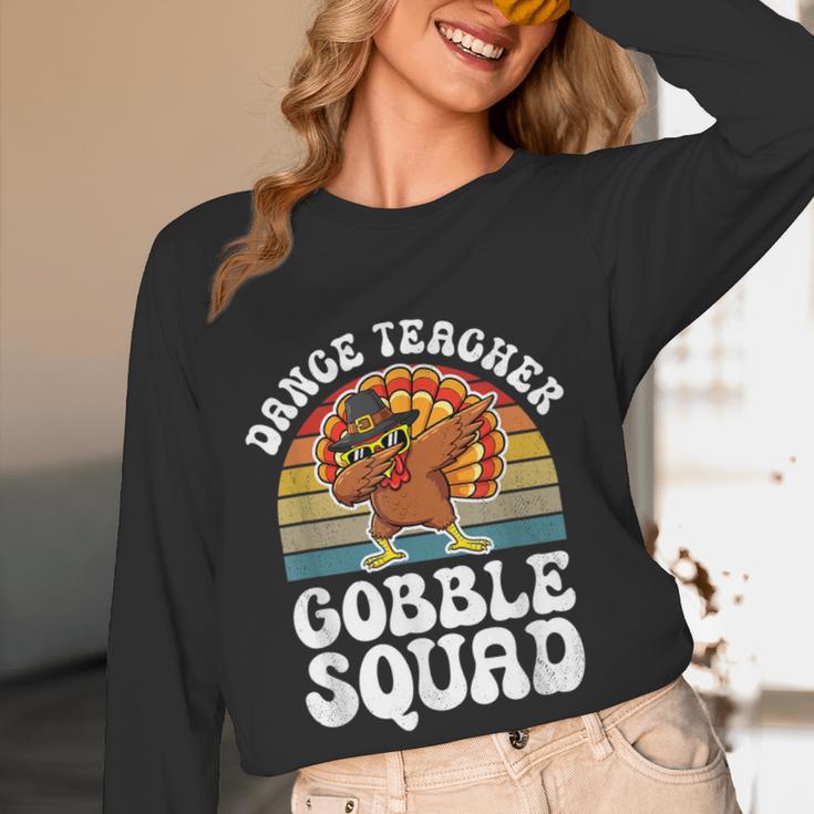 Thanksgiving Dance Teacher Gobble Squad Turkey Women Long Sleeve T-Shirt, novelty gifts, funny gifts Thanksgiving Dance Teacher Gobble Squad Turkey Women Long Sleeve T-Shirt, novelty gifts, funny gifts