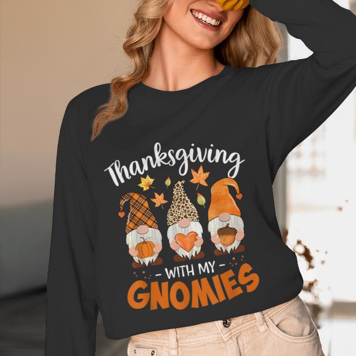Thanksgiving Shirts For Women With My Gnomies Teachers Gnome Women Long Sleeve T-Shirt, novelty gifts, funny gifts Thanksgiving Shirts For Women With My Gnomies Teachers Gnome Women Long Sleeve T-Shirt, novelty gifts, funny gifts