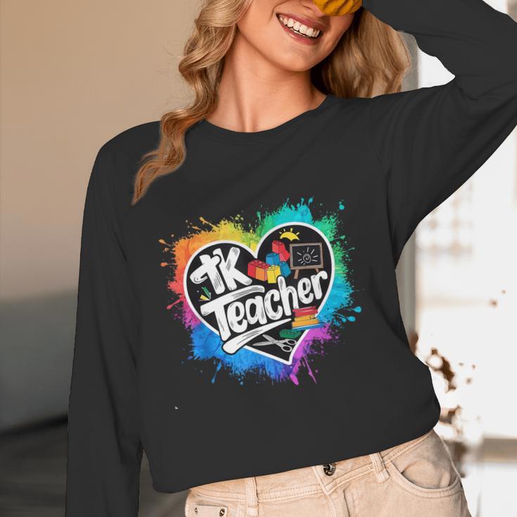 TK Teacher Transitional Kindergarten Heart Back To School Women Long Sleeve T-Shirt, novelty gifts, funny gifts TK Teacher Transitional Kindergarten Heart Back To School Women Long Sleeve T-Shirt, novelty gifts, funny gifts