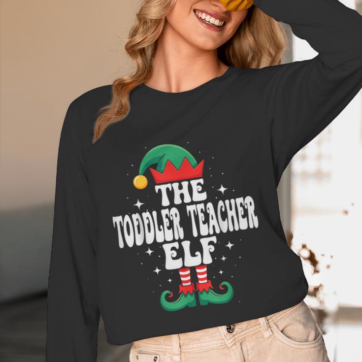 The Toddler Teacher Elf Christmas Matching Family Women Long Sleeve T-Shirt, novelty gifts, funny gifts The Toddler Teacher Elf Christmas Matching Family Women Long Sleeve T-Shirt, novelty gifts, funny gifts