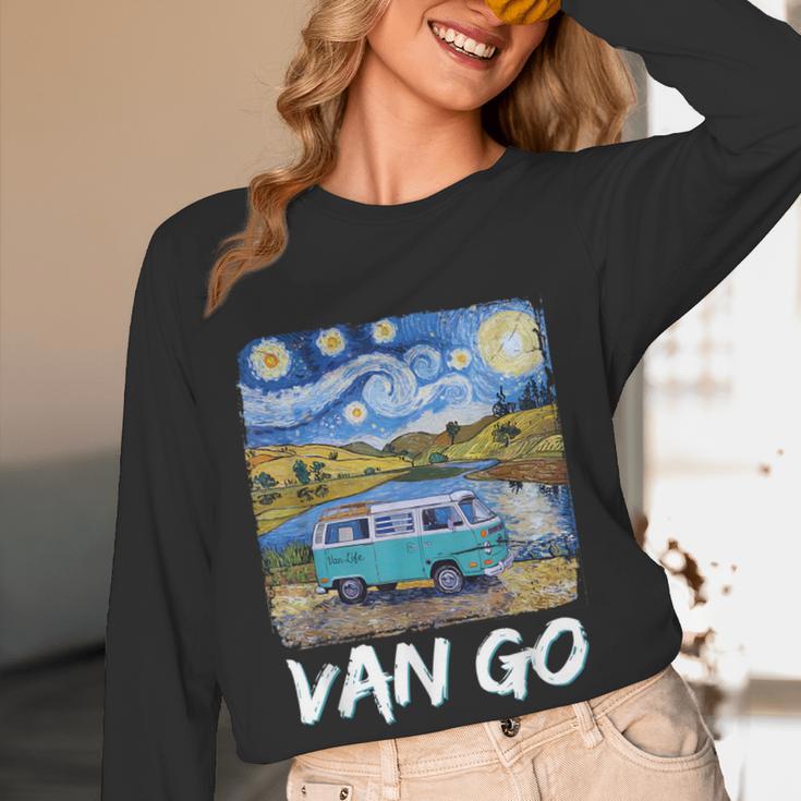 Van Go Retro Vanlife Art Teacher Women Long Sleeve T-Shirt, novelty gifts, funny gifts Van Go Retro Vanlife Art Teacher Women Long Sleeve T-Shirt, novelty gifts, funny gifts