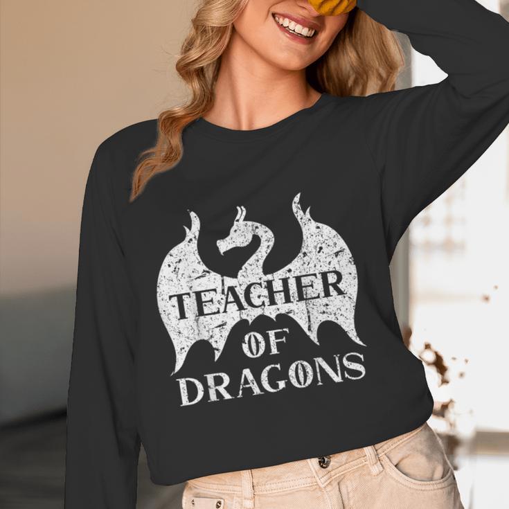 Vintage Teacher Of Dragons Quotes Teacher Student Women Long Sleeve T-Shirt, novelty gifts, funny gifts Vintage Teacher Of Dragons Quotes Teacher Student Women Long Sleeve T-Shirt, novelty gifts, funny gifts