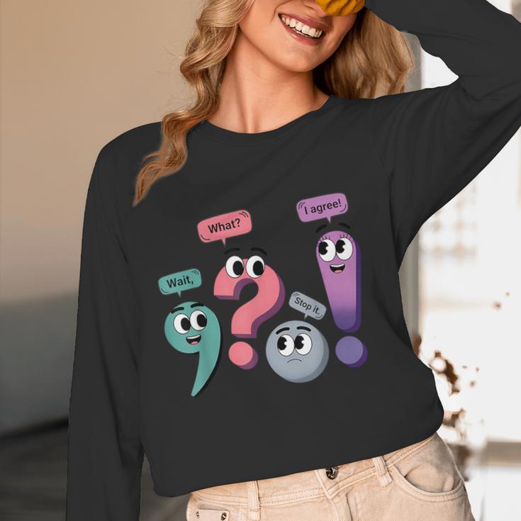 Wait What Stop It I Agree Grammar English Teacher Women Long Sleeve T-Shirt, novelty gifts, funny gifts Wait What Stop It I Agree Grammar English Teacher Women Long Sleeve T-Shirt, novelty gifts, funny gifts