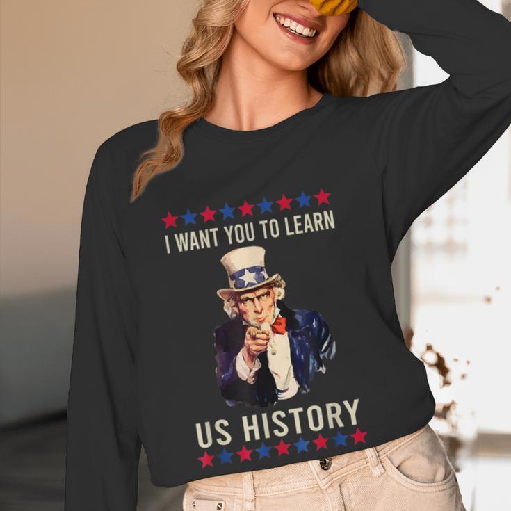 I Want You To Learn US History American Teacher School For Men Women Women Long Sleeve T-Shirt, novelty gifts, funny gifts I Want You To Learn US History American Teacher School For Men Women Women Long Sleeve T-Shirt, novelty gifts, funny gifts