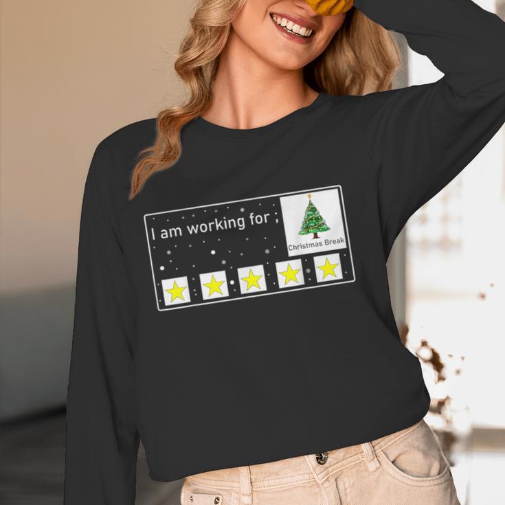 I Am Working For Christmas Break Special Education Teacher Women Long Sleeve T-Shirt, novelty gifts, funny gifts I Am Working For Christmas Break Special Education Teacher Women Long Sleeve T-Shirt, novelty gifts, funny gifts