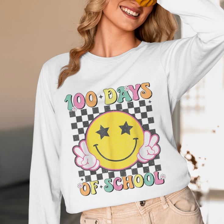 100th Day Of School Teacher Kids 100 Days Of School Women Long Sleeve T-Shirt, novelty gifts, funny gifts