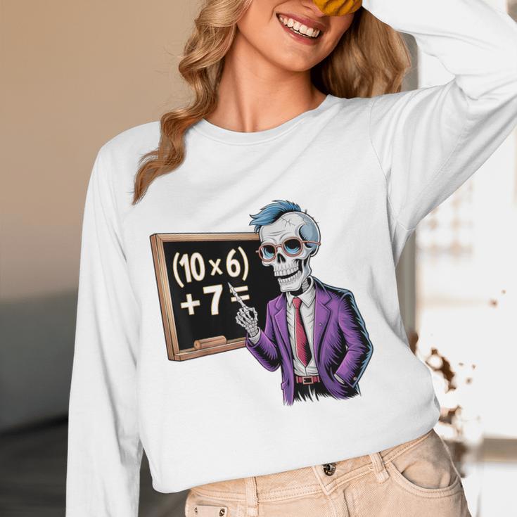 67 Math Teacher Meme Brainrot Six Seven Halloween Equation Women Long Sleeve T-Shirt, novelty gifts, funny gifts 67 Math Teacher Meme Brainrot Six Seven Halloween Equation Women Long Sleeve T-Shirt, novelty gifts, funny gifts