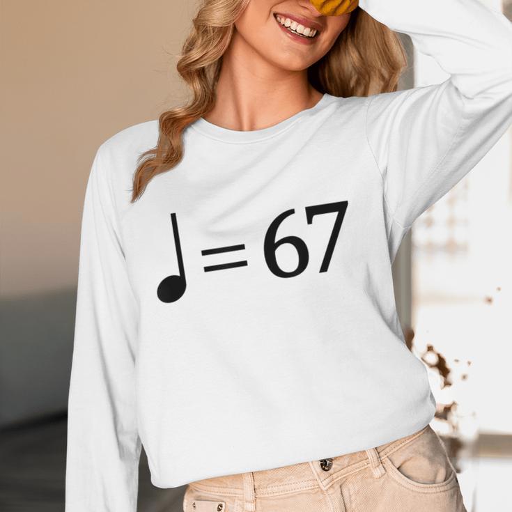 67 Music Meme Slang Musician Kids Music Teacher Women Long Sleeve T-Shirt, novelty gifts, funny gifts 67 Music Meme Slang Musician Kids Music Teacher Women Long Sleeve T-Shirt, novelty gifts, funny gifts