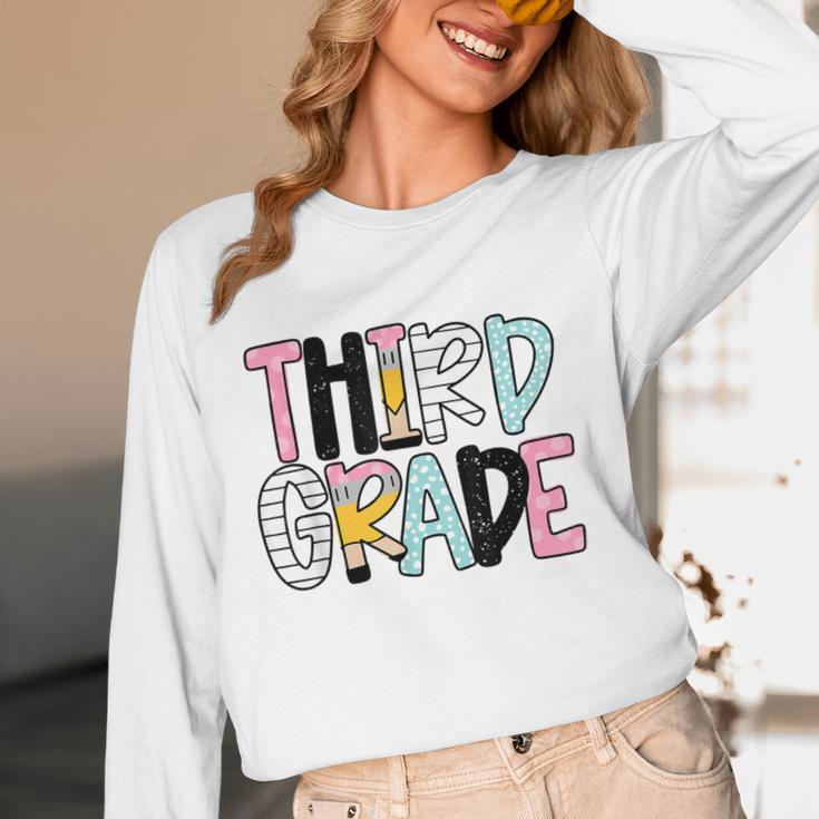 Back To School Third Grade Teacher First Day Of 3rd Grade Women Long Sleeve T-Shirt, novelty gifts, funny gifts Back To School Third Grade Teacher First Day Of 3rd Grade Women Long Sleeve T-Shirt, novelty gifts, funny gifts