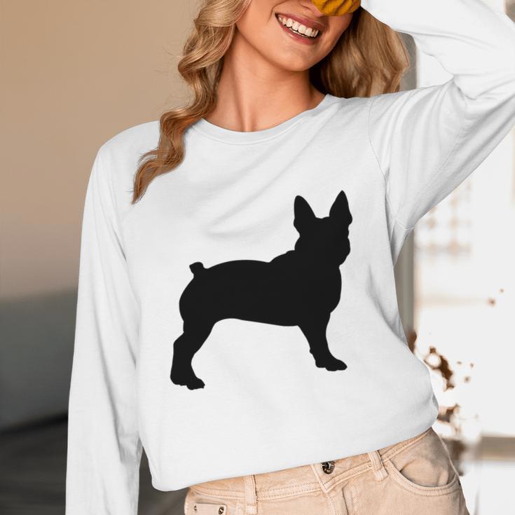 Boston Terrier Women Long Sleeve T-Shirt, novelty gifts, funny gifts